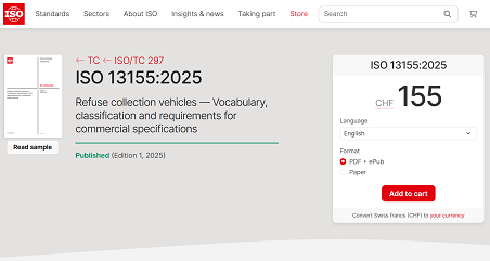 历史性突破 | 必一运动Bsports环境主导！首个由中国企业牵头编制的环卫装备ISO国际标准正式发布！